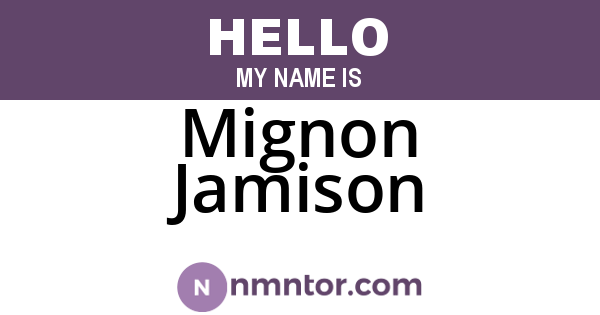 Mignon Jamison