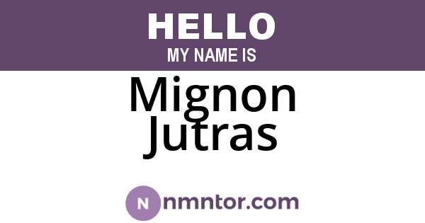 Mignon Jutras