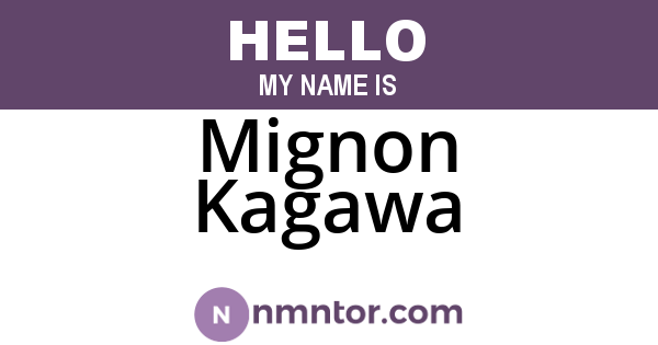 Mignon Kagawa