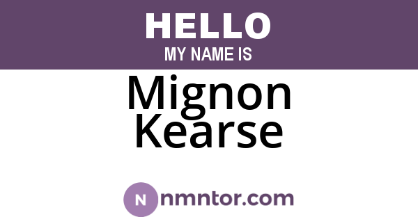 Mignon Kearse