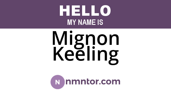 Mignon Keeling