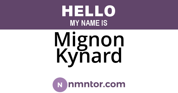 Mignon Kynard