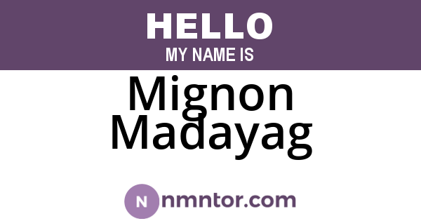 Mignon Madayag