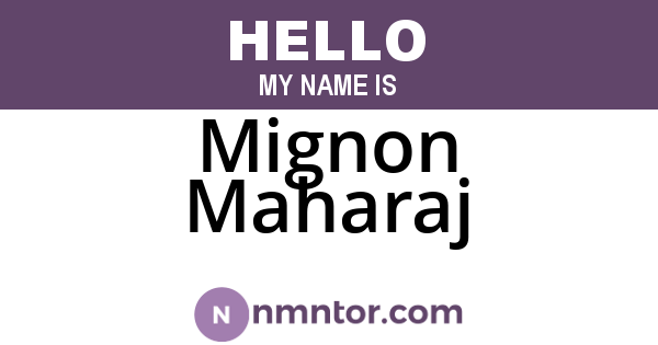 Mignon Maharaj