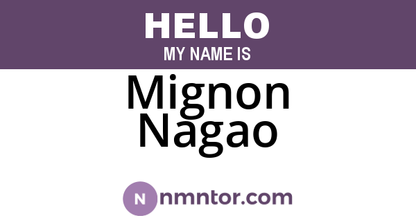 Mignon Nagao