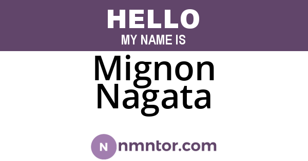Mignon Nagata
