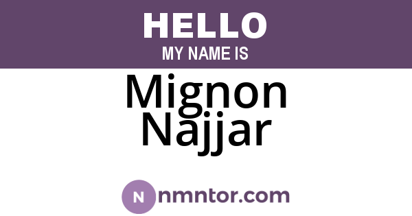 Mignon Najjar