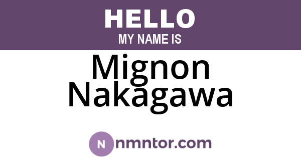 Mignon Nakagawa