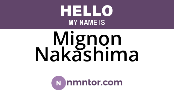 Mignon Nakashima