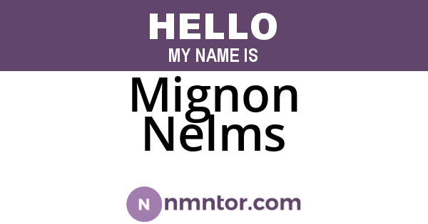 Mignon Nelms