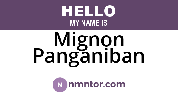 Mignon Panganiban