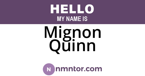 Mignon Quinn
