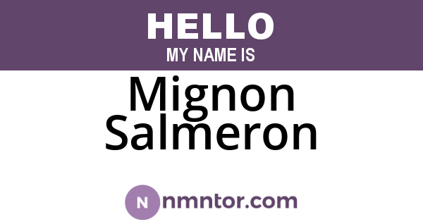 Mignon Salmeron
