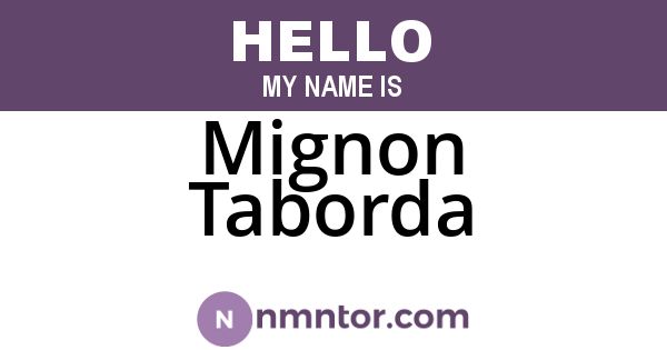Mignon Taborda