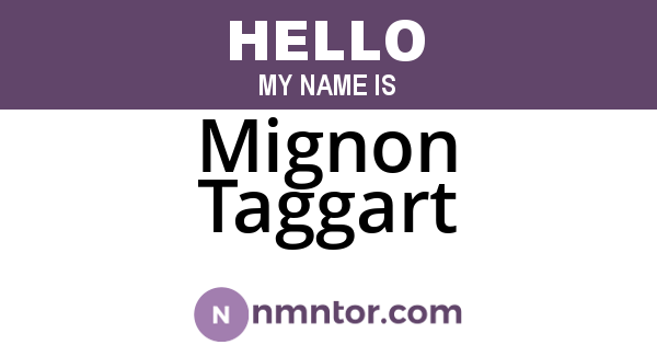 Mignon Taggart