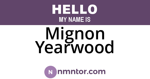 Mignon Yearwood