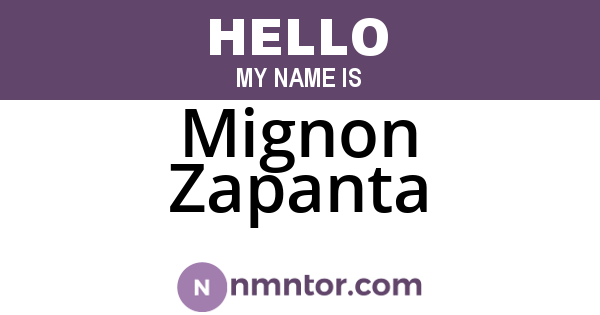 Mignon Zapanta