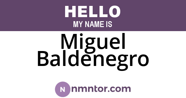 Miguel Baldenegro