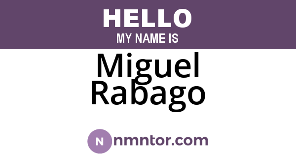 Miguel Rabago