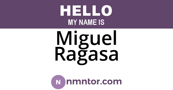 Miguel Ragasa