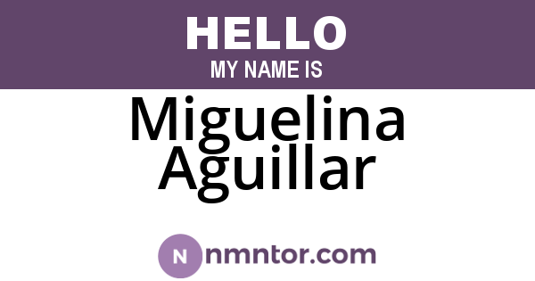 Miguelina Aguillar