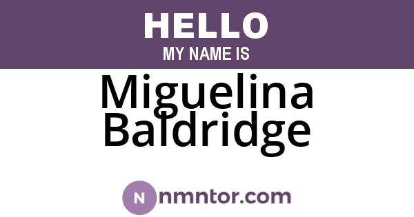 Miguelina Baldridge