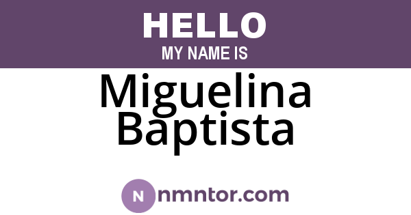 Miguelina Baptista