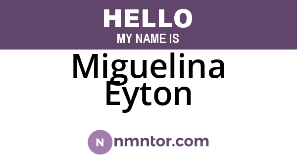 Miguelina Eyton