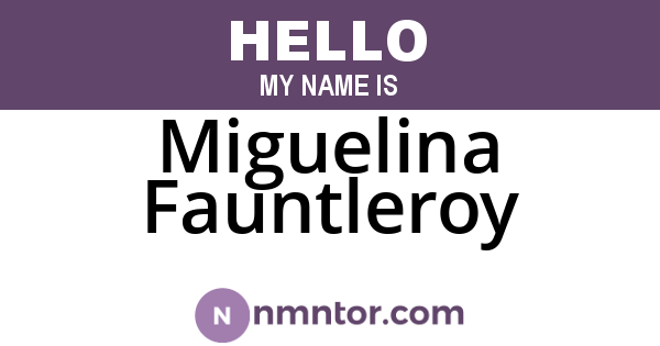 Miguelina Fauntleroy