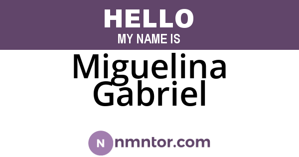 Miguelina Gabriel