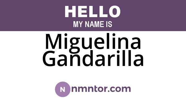 Miguelina Gandarilla
