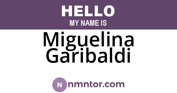 Miguelina Garibaldi