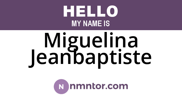 Miguelina Jeanbaptiste