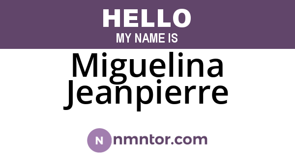 Miguelina Jeanpierre