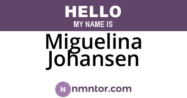 Miguelina Johansen