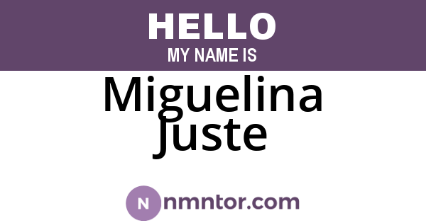 Miguelina Juste