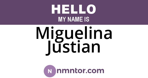 Miguelina Justian