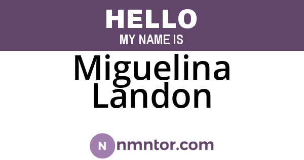 Miguelina Landon