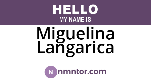 Miguelina Langarica