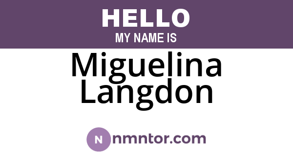 Miguelina Langdon