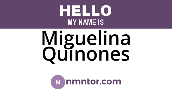 Miguelina Quinones
