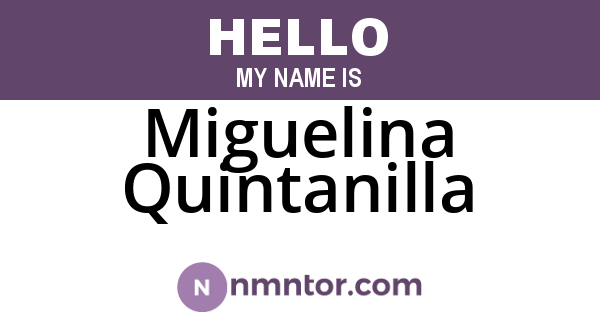 Miguelina Quintanilla