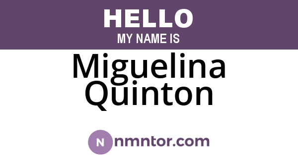 Miguelina Quinton
