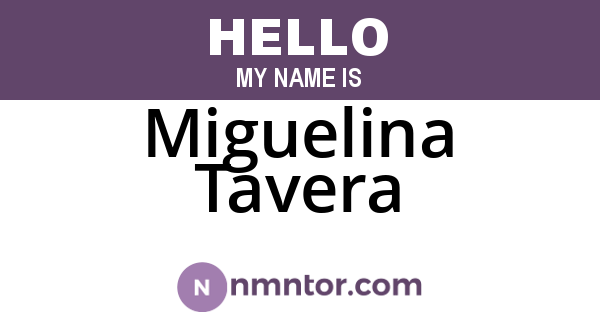 Miguelina Tavera