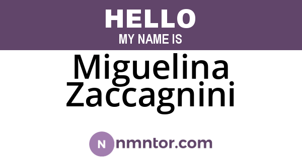 Miguelina Zaccagnini