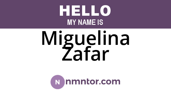 Miguelina Zafar
