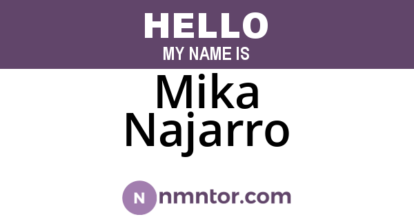 Mika Najarro