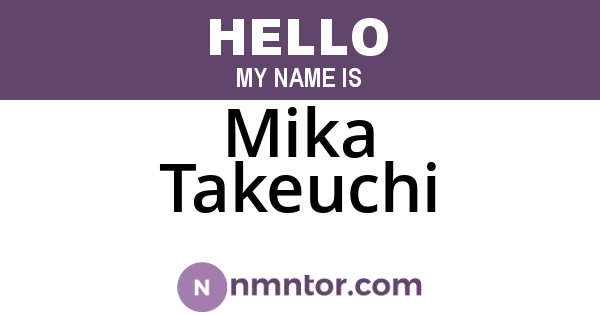 Mika Takeuchi