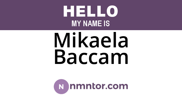 Mikaela Baccam