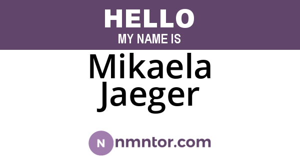 Mikaela Jaeger